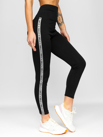 Leggings da donna neri Bolf TS210