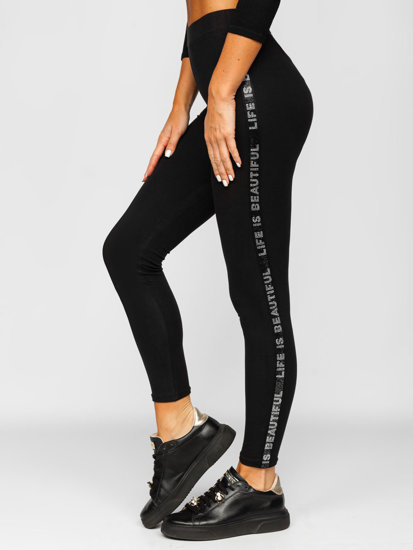 Leggings da donna neri Bolf W7106