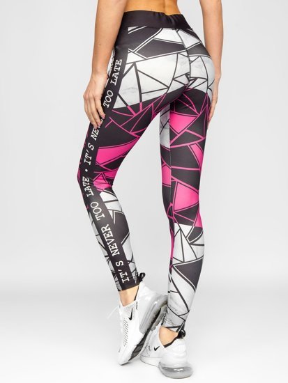 Leggings da donna rosa Bolf 20432