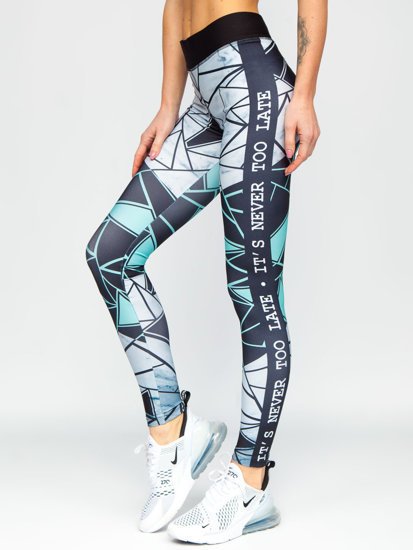 Leggings da donna verde menta Bolf 20432