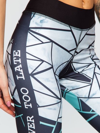 Leggings da donna verde menta Bolf 20432