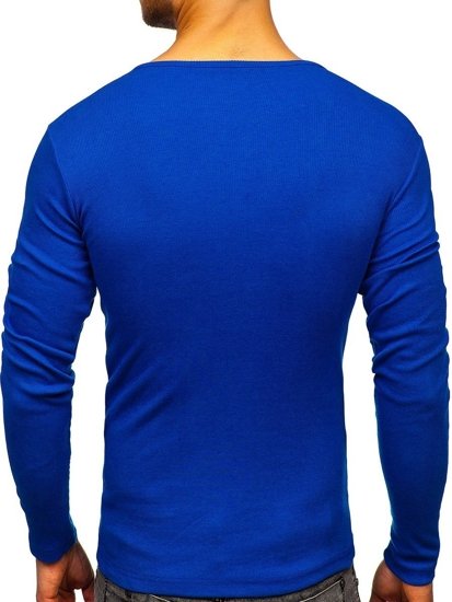 Longsleeve sezna stampa da uomo bluette Bolf 145362