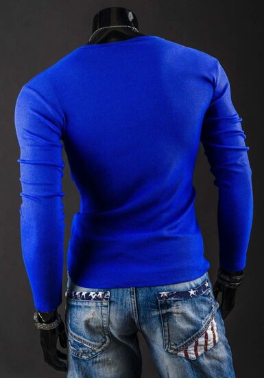 Longsleeve sezna stampa da uomo bluette Bolf 145362