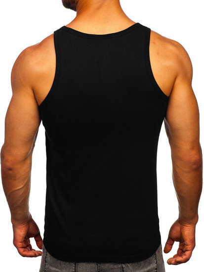 Maglietta Bodybuilding tank top con stampa nera Bolf 14841