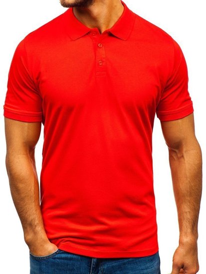 Maglietta polo da uomo arancione Bolf 9025