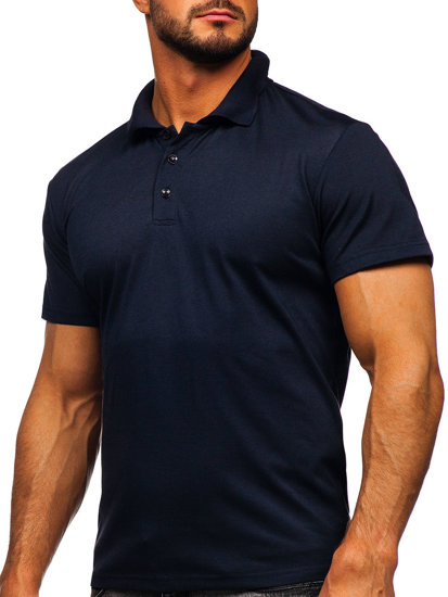 Maglietta polo da uomo blu Bolf 8T80