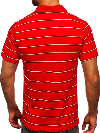 Maglietta polo da uomo rossa Bolf 14954