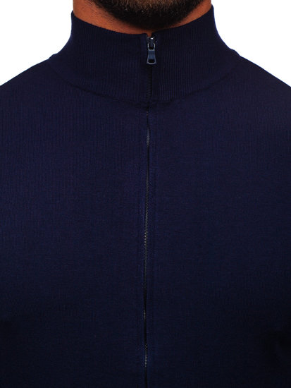 Maglione a zip da uomo blu Bolf MM6004