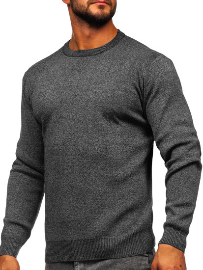 Maglione basic da uomo antracite Bolf S8502