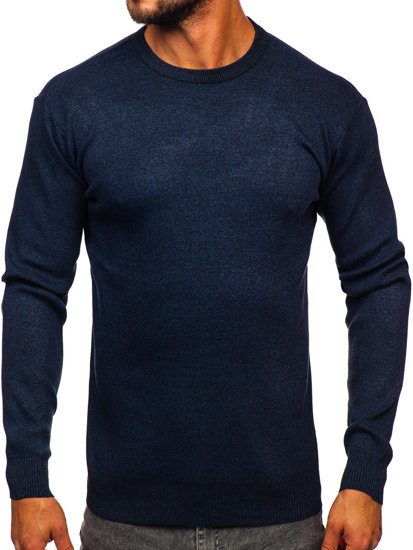 Maglione basic da uomo blu Bolf S8502