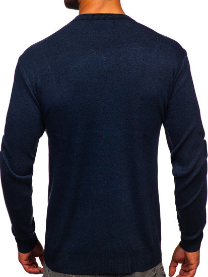 Maglione basic da uomo blu Bolf S8502