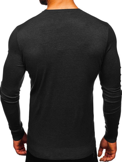 Maglione basic da uomo grafite Bolf YY01