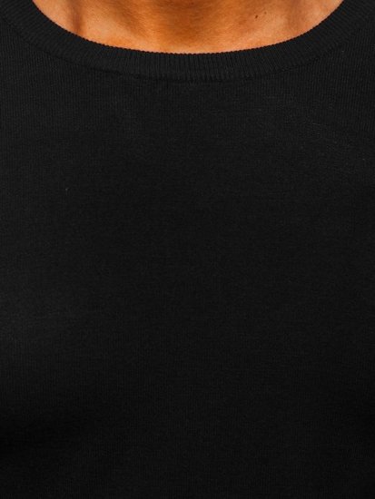 Maglione basic da uomo nero Bolf YY01