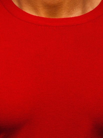 Maglione basic da uomo rosso Bolf YY01