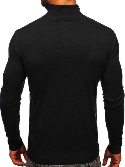 Maglione con collo alto da uomo nero Bolf MM6007