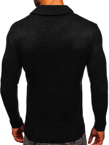 Maglione con collo alto da uomo nero Bolf MM6018