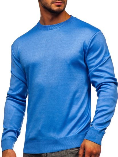 Maglione da uomo azzurro Bolf GFC01