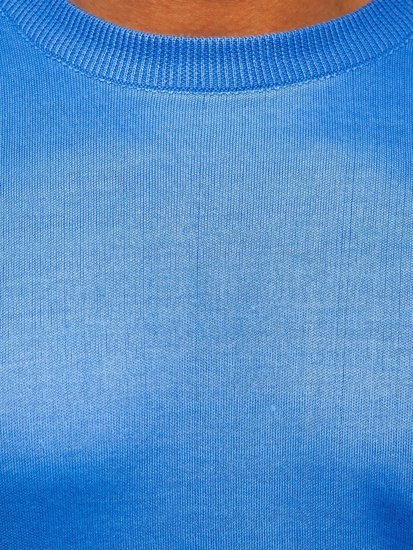 Maglione da uomo azzurro Bolf GFC01