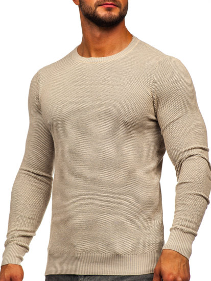 Maglione da uomo beige Bolf W2-20124