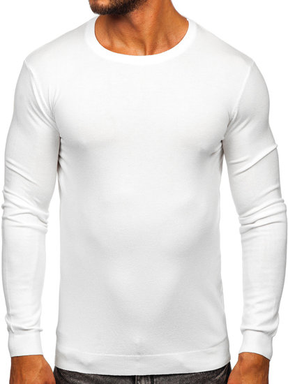 Maglione da uomo bianco Bolf MMB602