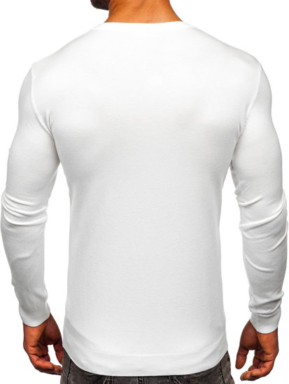 Maglione da uomo bianco Bolf MMB602