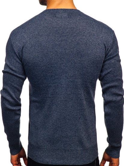 Maglione da uomo blu Bolf 8364