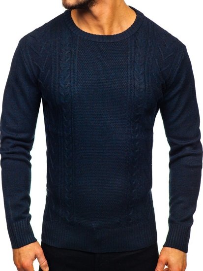 Maglione da uomo blu Bolf H1937