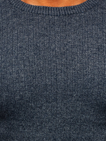 Maglione da uomo blu Bolf S8309