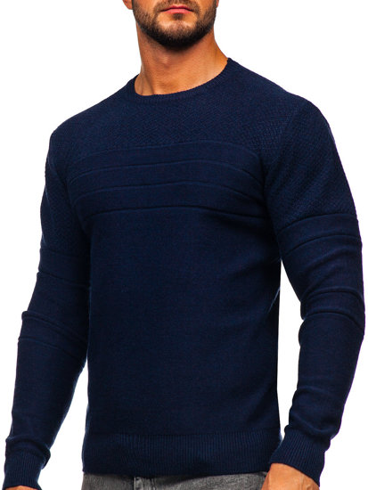 Maglione da uomo blu Bolf SL15-2318