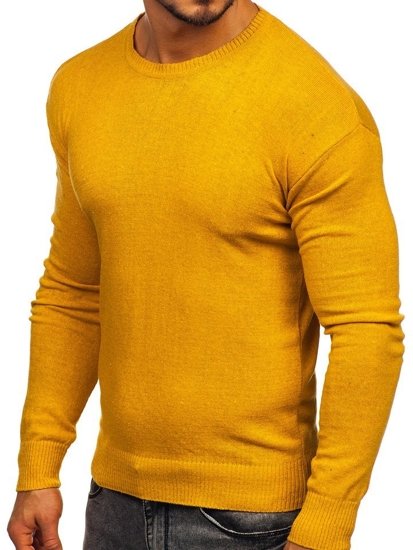 Maglione da uomo giallo Bolf 0001