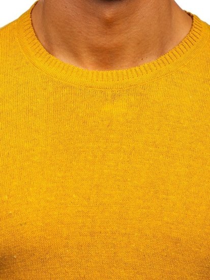 Maglione da uomo giallo Bolf 0001