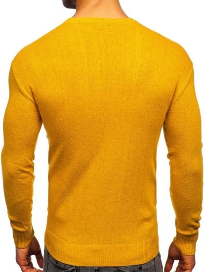 Maglione da uomo giallo Bolf 0001