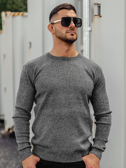 Maglione da uomo grafite Bolf S8165