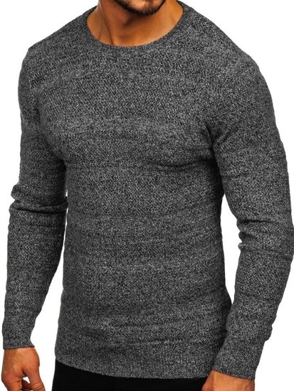 Maglione da uomo grigio Bolf H1926