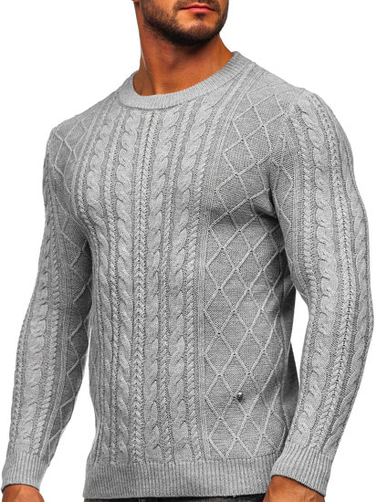 Maglione da uomo grigio Bolf MM6010