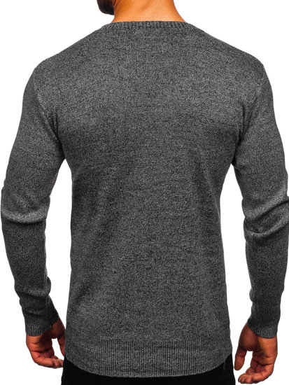 Maglione da uomo grigio Bolf S8309