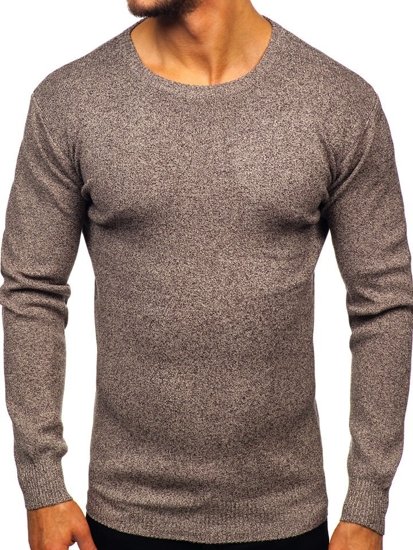 Maglione da uomo marrone Bolf 8529