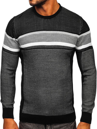 Maglione da uomo nero Bolf 2510