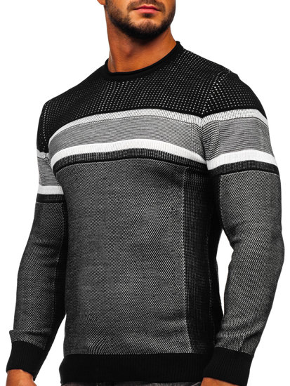 Maglione da uomo nero Bolf 2510