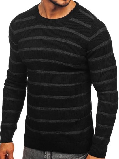 Maglione da uomo nero Bolf 4356