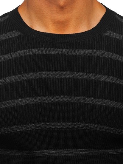 Maglione da uomo nero Bolf 4356