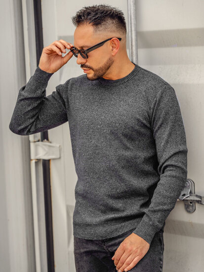 Maglione da uomo nero Bolf S8165