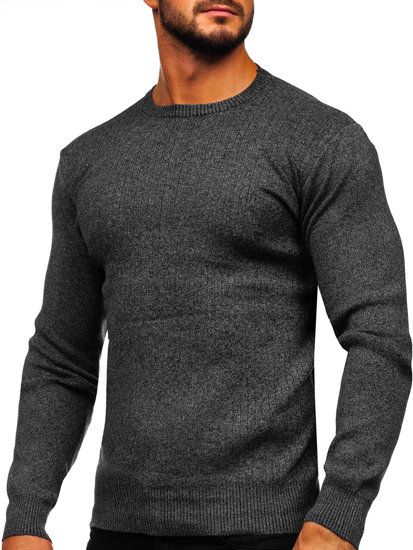 Maglione da uomo nero Bolf S8309