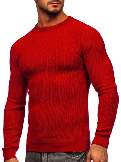 Maglione da uomo rosso Bolf 4629