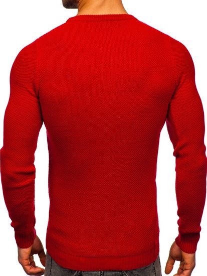 Maglione da uomo rosso Bolf 4629