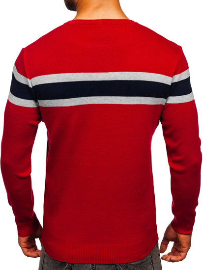 Maglione da uomo rosso Bolf H2108