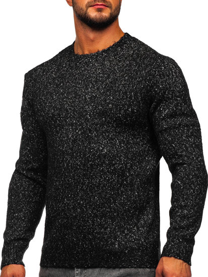 Maglione spessa da uomo nero Bolf W7-219190