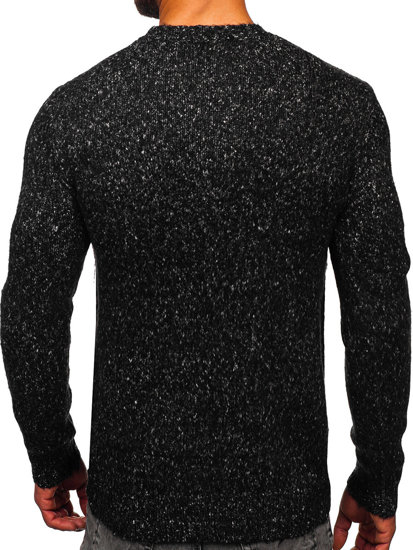 Maglione spessa da uomo nero Bolf W7-219190