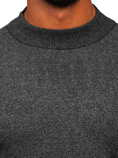 Maglione tipo lupetto basic da uomo antracite Bolf S8561