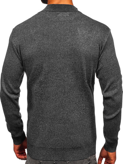 Maglione tipo lupetto basic da uomo antracite Bolf S8561